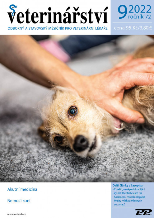 Obálka titulu Veterinářství - vydanie č. 9/2022