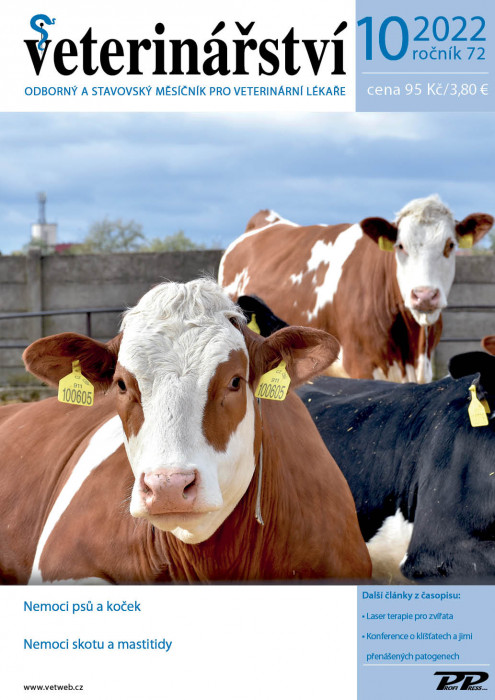 Obálka titulu Veterinářství - vydanie č. 10/2022