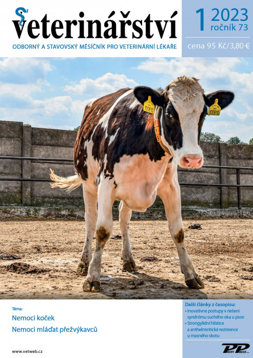 Obálka titulu Veterinářství - vydanie č. 1/2023