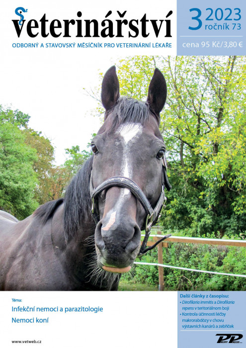 Obálka titulu Veterinářství - vydanie č. 3/2023