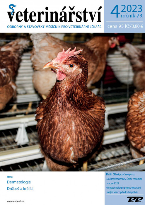 Obálka titulu Veterinářství - vydanie č. 4/2023