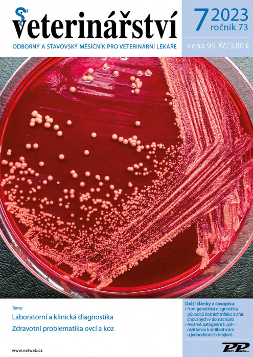 Obálka titulu Veterinářství - vydanie č. 7/2023