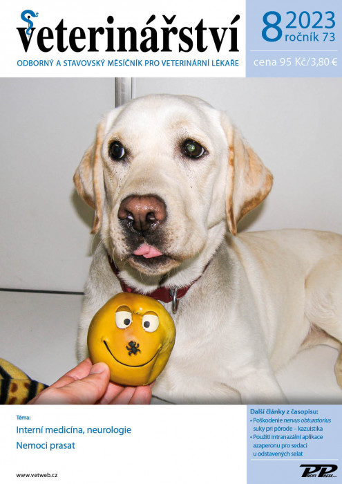 Obálka titulu Veterinářství - vydanie č. 8/2023