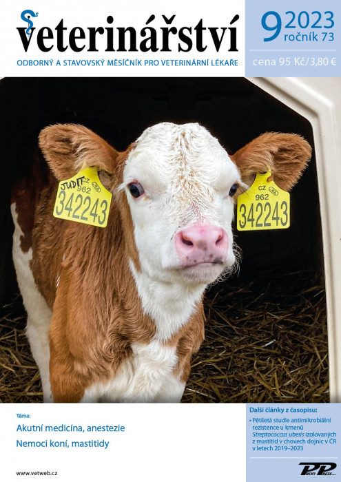 Obálka titulu Veterinářství - vydanie č. 9/2023