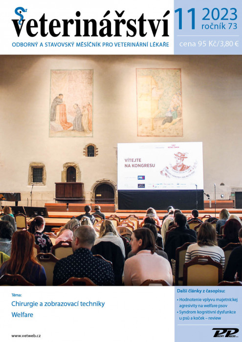 Obálka titulu Veterinářství - vydanie č. 11/2023
