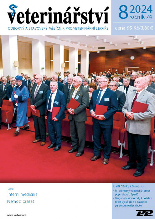 Obálka titulu Veterinářství - vydanie č. 8/2024
