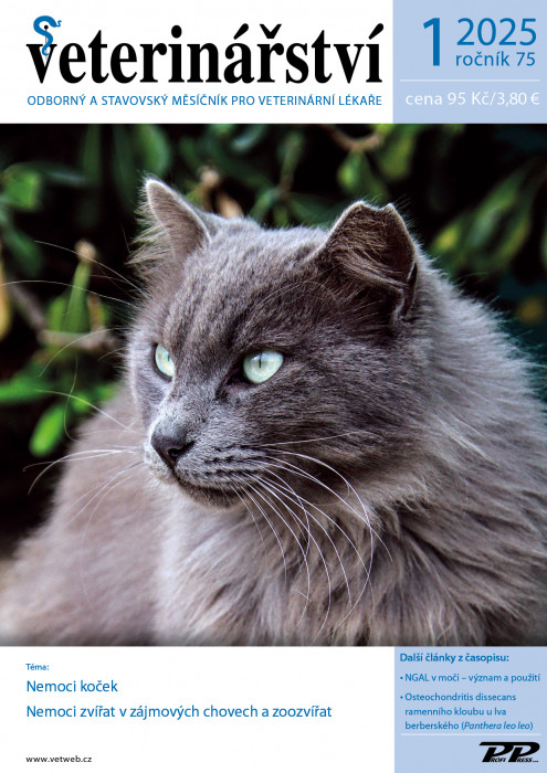 Obálka titulu Veterinářství - vydanie č. 1/2025