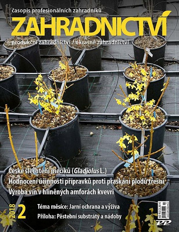 Obálka titulu Zahradnictví/Vinař - Sadař - vydanie č. 2/2018