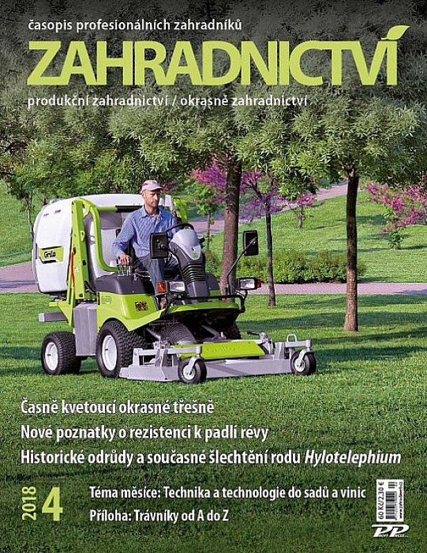 Obálka titulu Zahradnictví/Vinař - Sadař - vydanie č. 4/2018