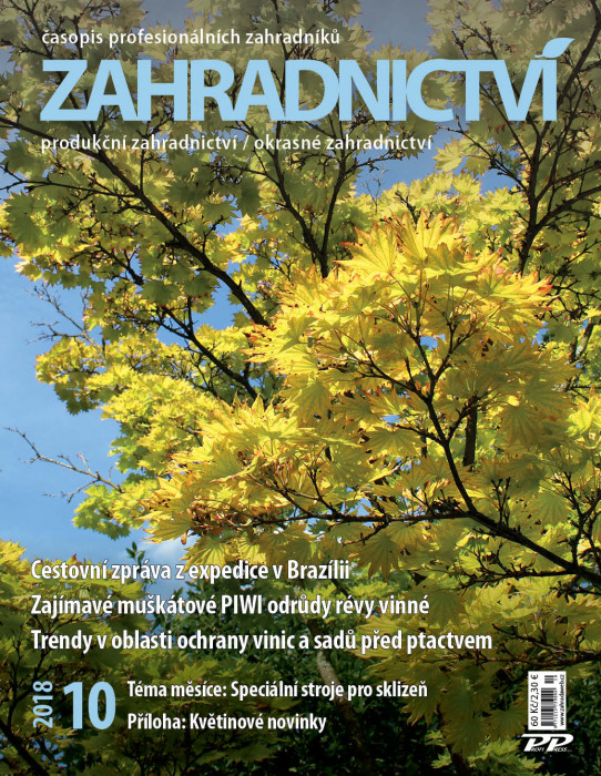 Obálka titulu Zahradnictví/Vinař - Sadař - vydanie č. 10/2018