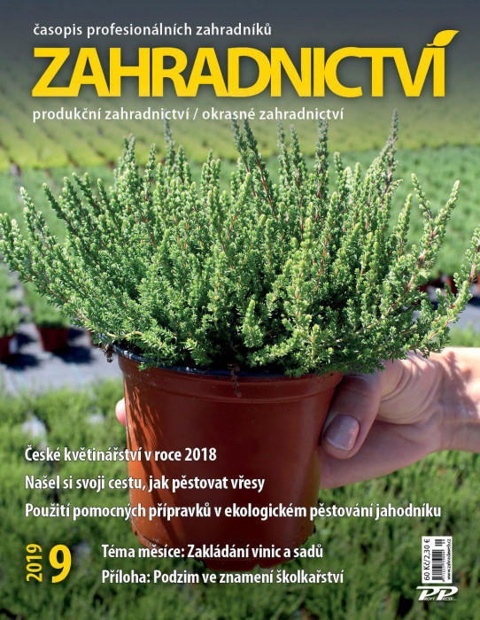 Obálka titulu Zahradnictví/Vinař - Sadař - vydanie č. 9/2019
