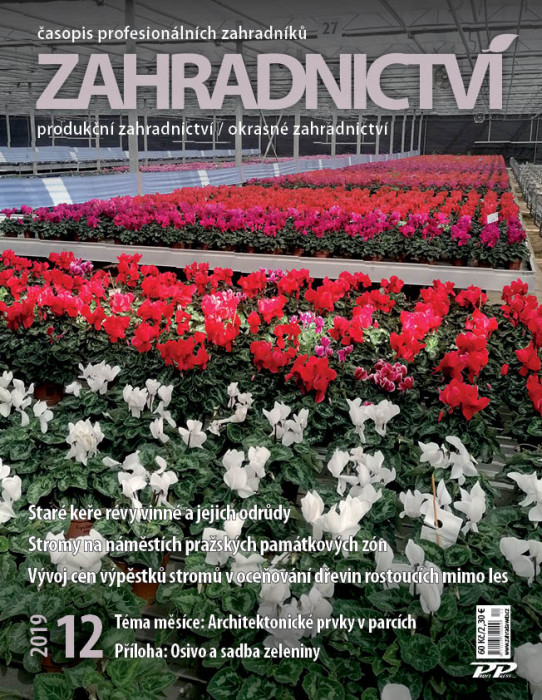 Obálka titulu Zahradnictví/Vinař - Sadař - vydanie č. 12/2019