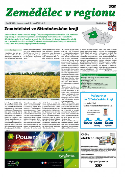 Obálka titulu Zemědělec v regionu