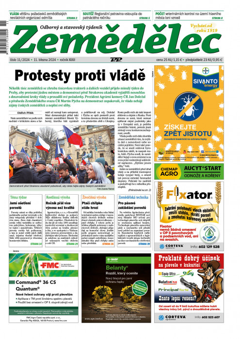 Obálka titulu Zemědělec - vydanie č. 11/2024