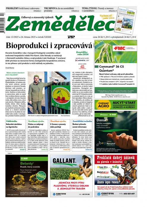 Obálka titulu Zemědělec - vydanie č. 13/2025