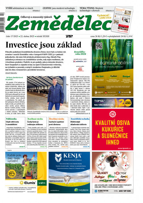 Obálka titulu Zemědělec - vydanie č. 17/2025