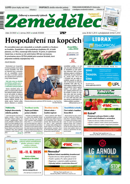 Obálka titulu Zemědělec - vydanie č. 23/2025