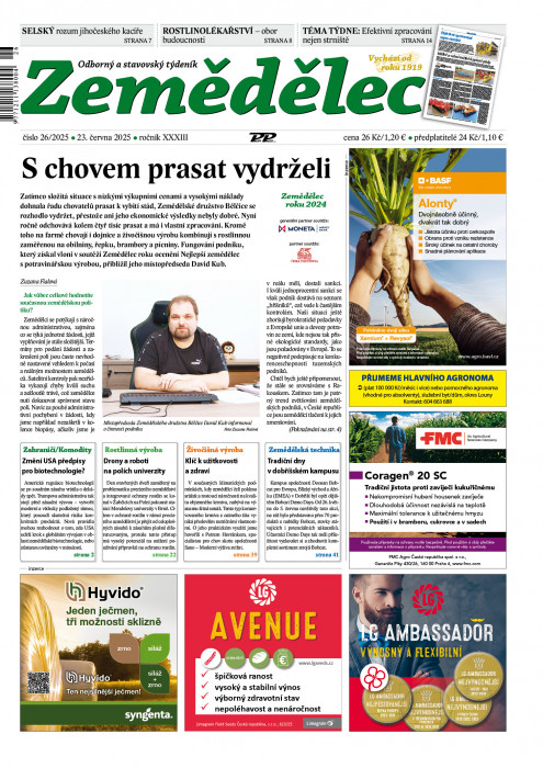 Obálka titulu Zemědělec - vydanie č. 26/2025