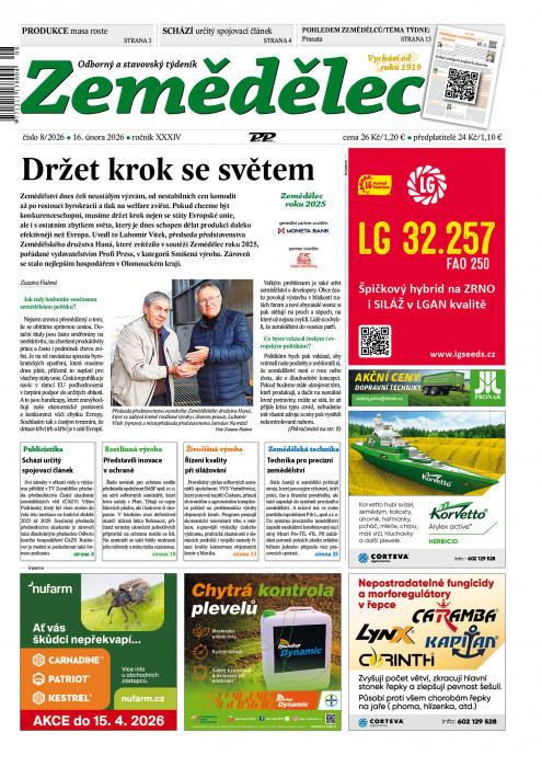 Obálka titulu zemedelec