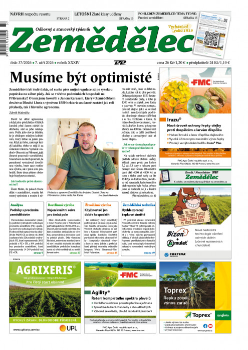 Obálka titulu Zemědělec - vydanie č.&nbsp;37/2026
