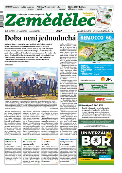 Obálka titulu Zemědělec